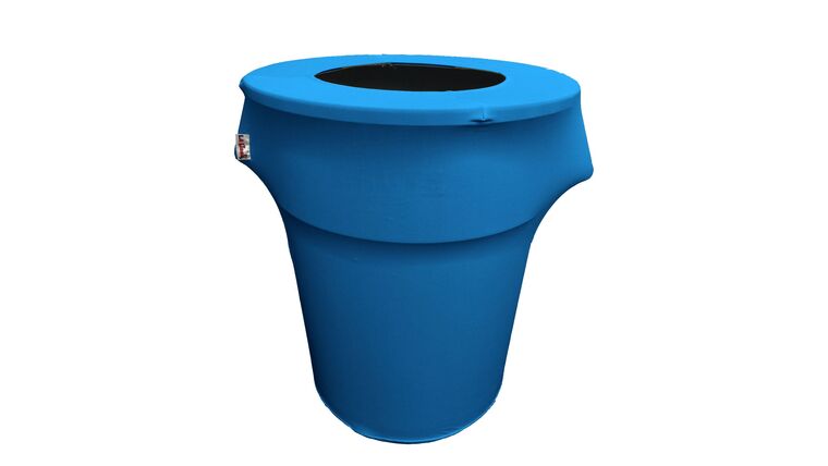 Spandex Trash Can Cover for 44 Gallon – Turquoise | Rental