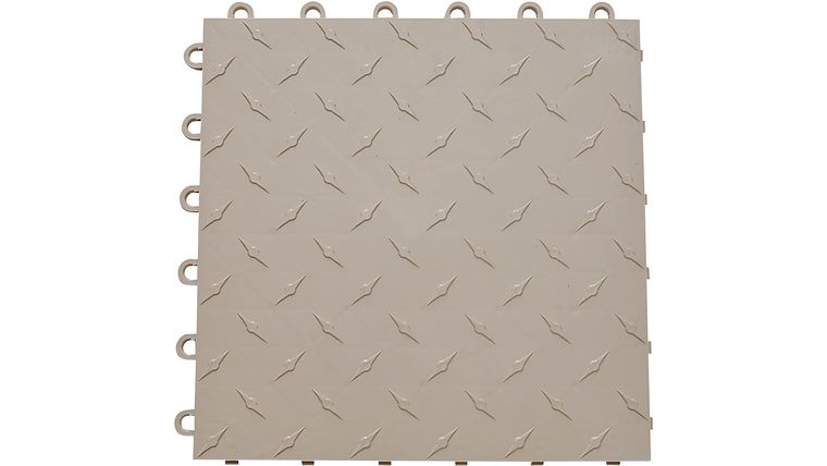 ABS Diamond Garage Floor Tile – 12″ x 12″ Beige | Rental