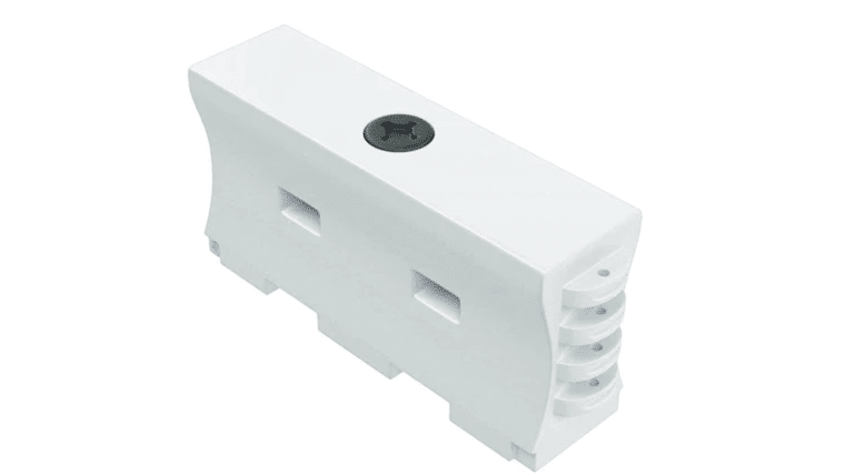 Water Wall Construction Jersey Barrier – 32 in. H x 72 in. L x 18 in. W, 80 lbs – White | Rental