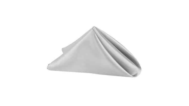 Satin Napkin 20″x20″ – Silver | Rental