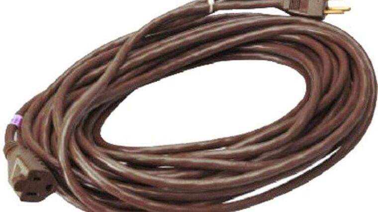 Power Cable | Brown | 14/3 | 10′ | Rental