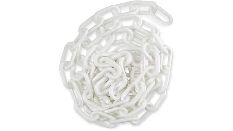 10′ White Plastic Stanchion Chain | Rental 10′ White Plastic Stanchion Chain | Rental