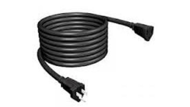 Power Cable | Black | 14/3 | 25′ | Rental