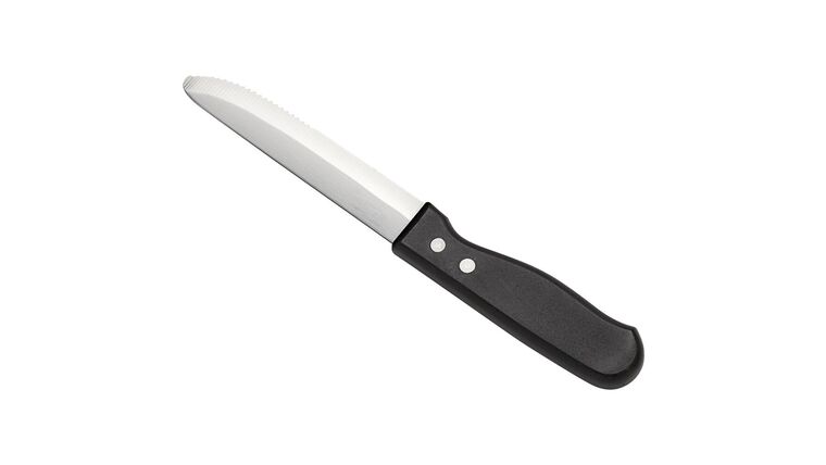 Steak Knife – Black Economy Plastic Handle | Rental