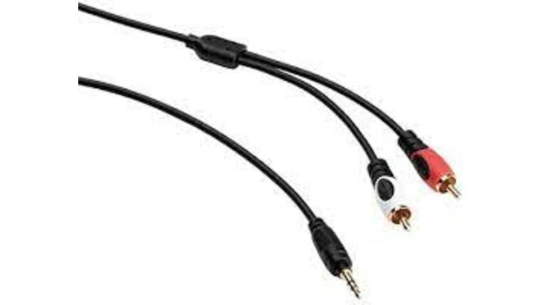 Dual RCA Cable to 1/8″ iPod Cable (6′) | Rental Dual RCA Cable to 1/8″ iPod Cable (6′) | Rental
