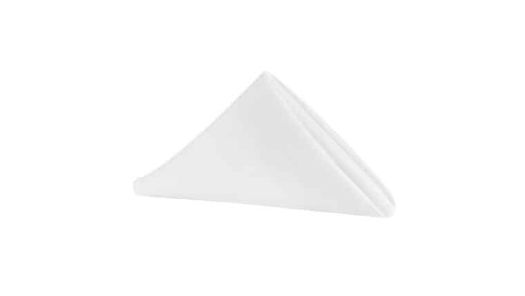 Polyester | White | 20″ x 20″ Napkin | Rental