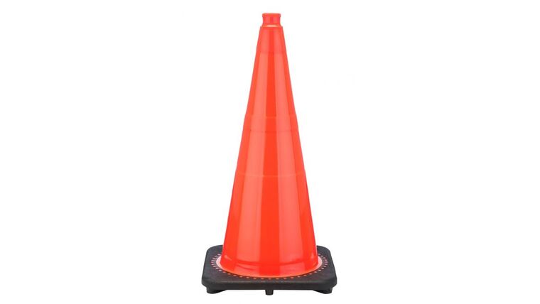 28″ Traffic Cone Black Base, 7 lbs – Orange | Rental 28″ Traffic Cone Black Base, 7 lbs – Orange | Rental