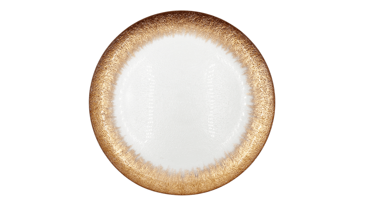 Stardust Glass Charger Plate – Rose Gold | Rental Stardust Glass Charger Plate – Rose Gold | Rental