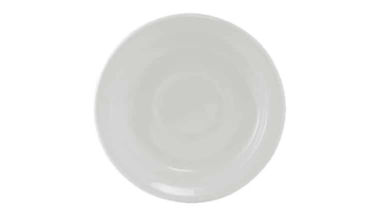 Alaska Bright White Round Saucer – 5 7/8″ | Rental