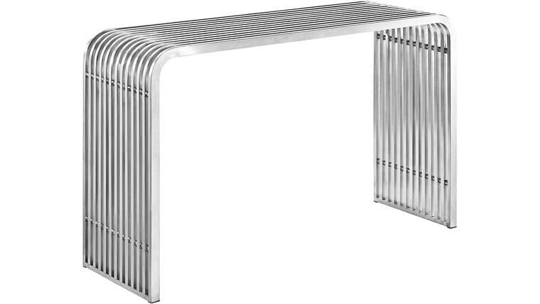Console Table – Modway Pipe Contemporary Modern Stainless Steel Metal Console Table | Rental Console Table – Modway Pipe Contemporary Modern Stainless Steel Metal Console Table | Rental
