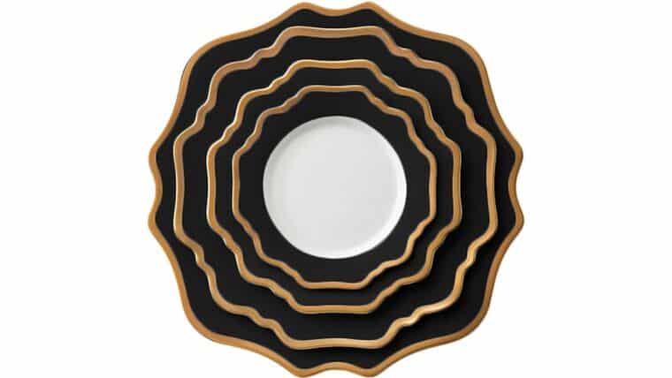 Casablanca Gold & Black – 6.5″ B&B Plate | Rental