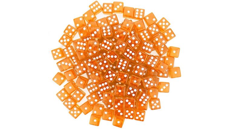 Part – 16mm Orange Rounded Casino Dice | Rental Part – 16mm Orange Rounded Casino Dice | Rental