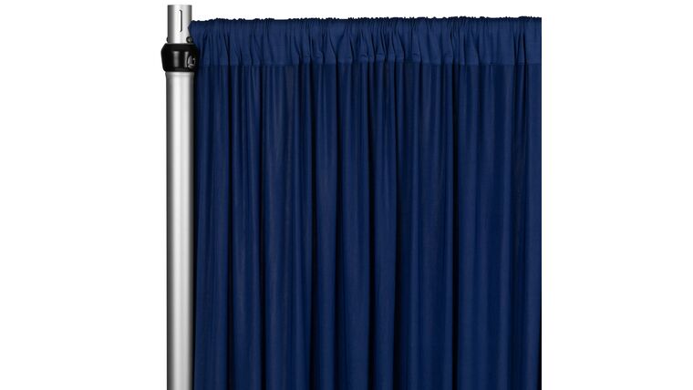 Spandex 4-way Stretch Drape Curtain 18ft H x 60″ W – Navy Blue | Rental