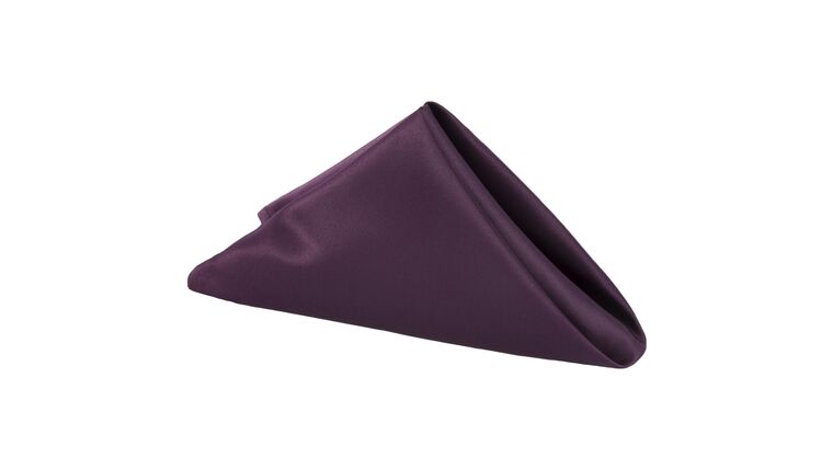 Lamour Satin Napkin 20″x20″ – Eggplant/Plum | Rental Lamour Satin Napkin 20″x20″ – Eggplant/Plum | Rental