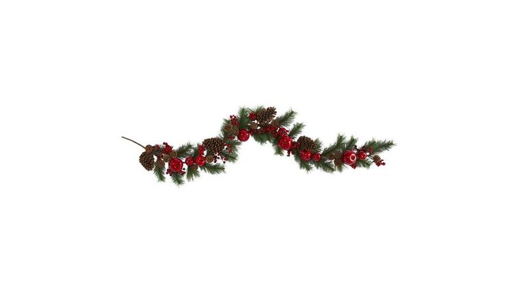 6’ Apple, Berries and Pinecone Artificial Garland | Rental 6’ Apple, Berries and Pinecone Artificial Garland | Rental