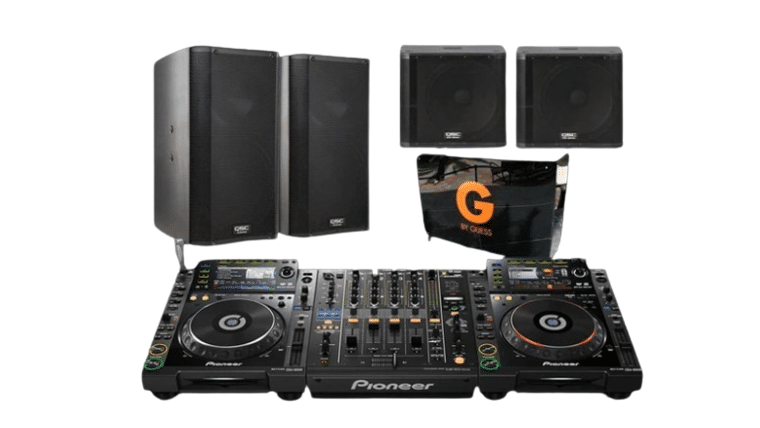 Full DJ Setup Package 2 / Ultimate Package – 2x CDJ-2000nxs + 1x DJM-900nxs + 1x DJ booth + 2x K12 + 2x KW181 + All Cabling | Rental Full DJ Setup Package 2 / Ultimate Package – 2x CDJ-2000nxs + 1x DJM-900nxs + 1x DJ booth + 2x K12 + 2x KW181 + All Cabling | Rental