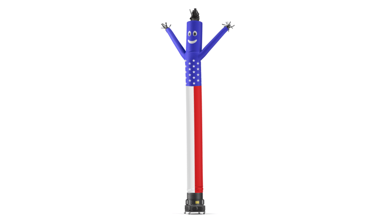 American Flag Air Dancers® Inflatable Tube Man 20′ | Rental