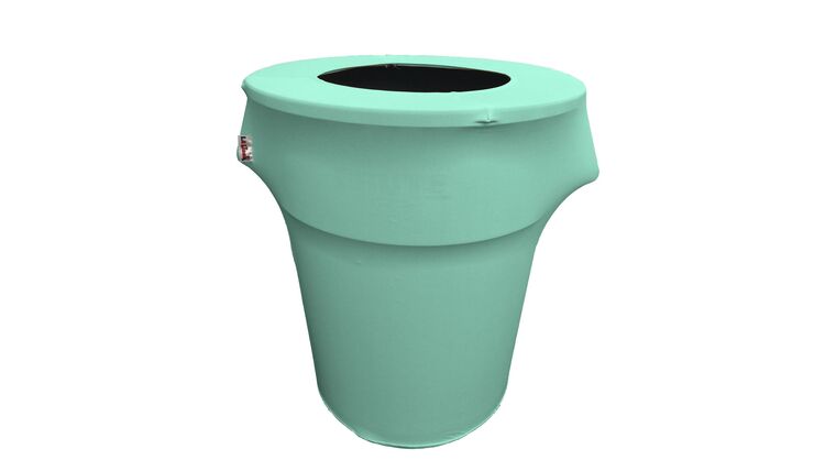 Spandex Trash Can Cover for 44 Gallon – Mint | Rental