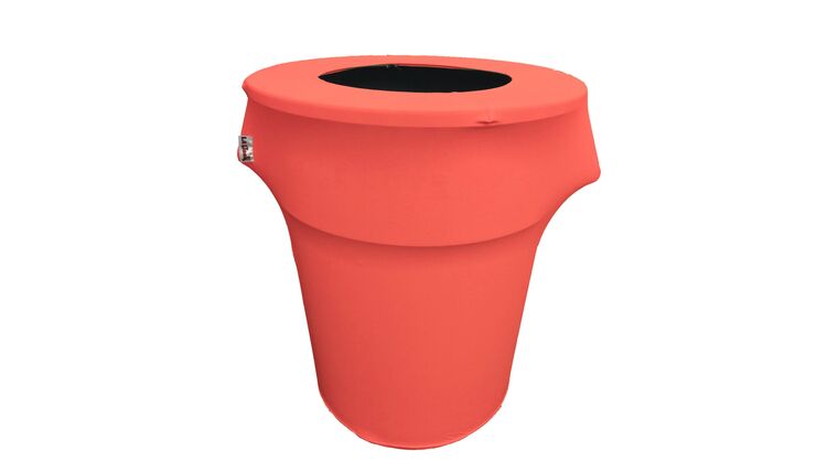 Spandex Trash Can Cover for 44 Gallon – Coral | Rental