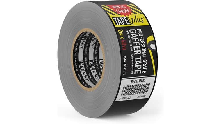 4″ x 30 Yards Black Gaff Tape Roll | Rental