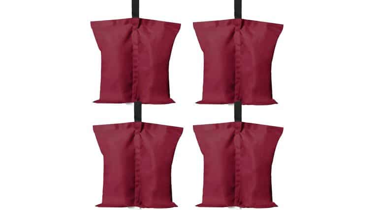 50lb Tent Sand Bag – Burgundy | Rental