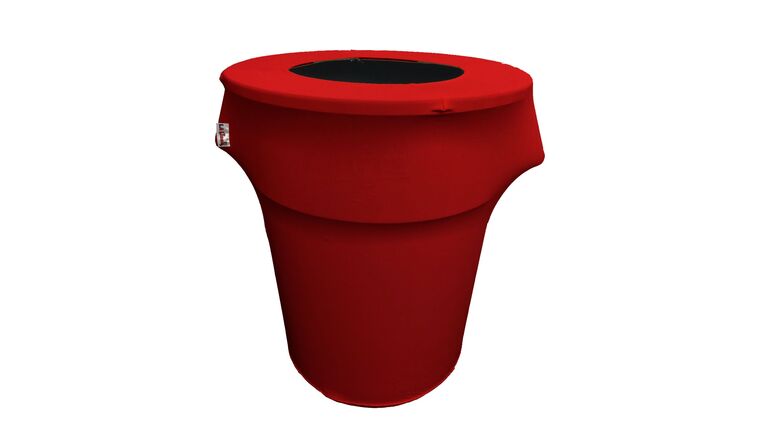 Spandex Trash Can Cover for 44 Gallon – Red | Rental