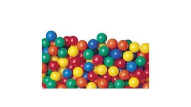 100 pcs Crush-Proof Phthalate Free non-PVC Plastic Ball Pit Balls in 5 Colors – 2.5″ Air-Filled Game | Rental