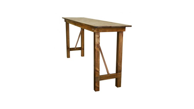 Farm Table | 8′ x 24″ | Rustic Pine | Rental Farm Table | 8′ x 24″ | Rustic Pine | Rental