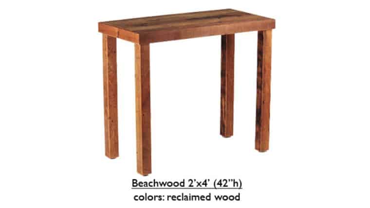 Farm Table | Beechwood | 2 x 4′ x 42″h | Rental Farm Table | Beechwood | 2 x 4′ x 42″h | Rental
