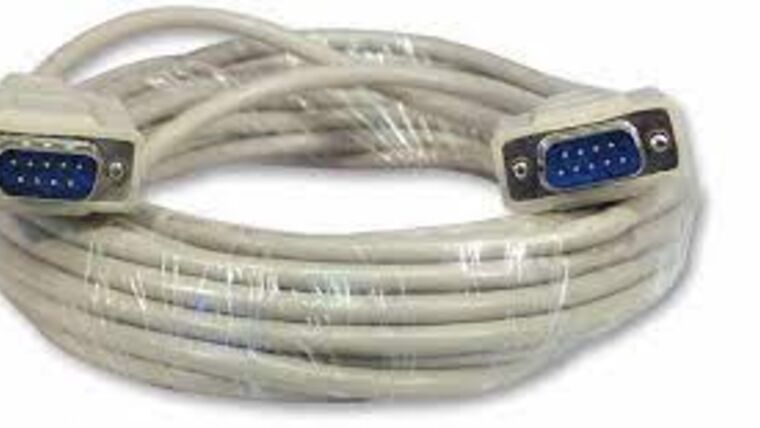 9 Pin Serial Cable Male to Male RS232 Straight Through 25’ Grey | Rental 9 Pin Serial Cable Male to Male RS232 Straight Through 25’ Grey | Rental