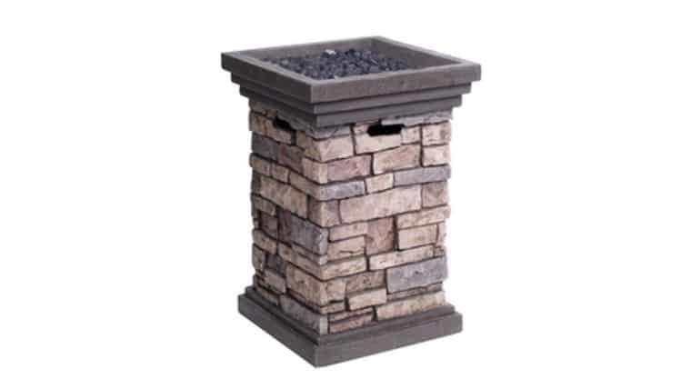 Fire Pit – Allen + Roth 30000 BTU 19-1/2″ Canyon Ridge Composite Liquid Propane Fire Pit | Rental