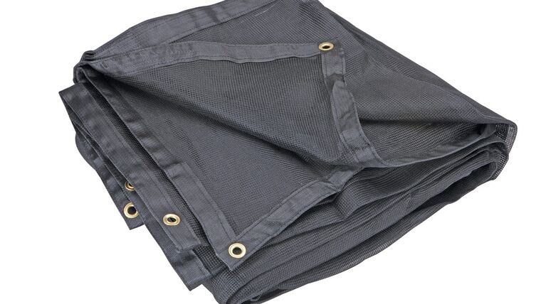 10′ x 10′ – Black 70% Mesh Tarp/Scrim | Rental 10′ x 10′ – Black 70% Mesh Tarp/Scrim | Rental