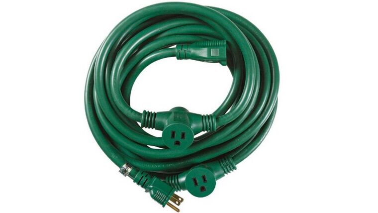 Power Cable | Green | 12/3 Multi-Outlet | 25′ | Rental
