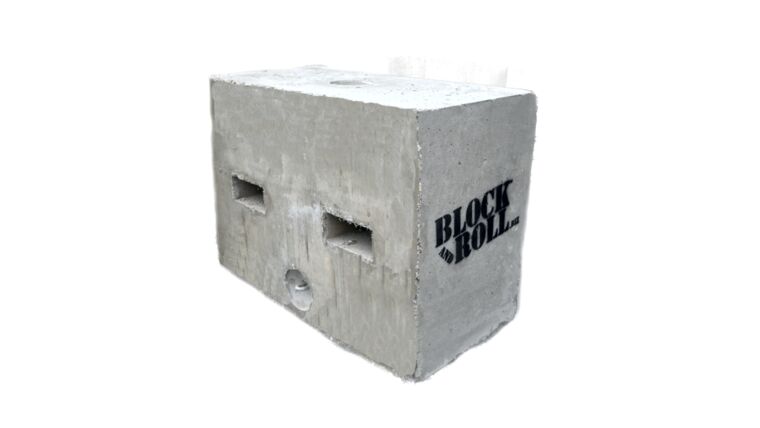 Concrete – 1750lb “Half Block” Block And Roll® Tent Ballast Block | Rental