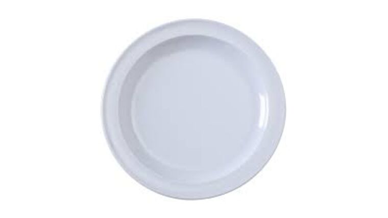 6 1/2″ Round Melamine Plate (White) | Rental
