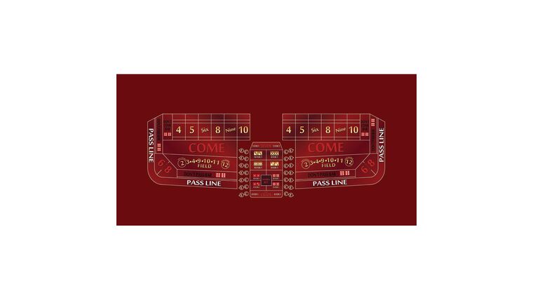 Craps – 8′ Casino Game Table Kit – Burgundy | Rental Craps – 8′ Casino Game Table Kit – Burgundy | Rental