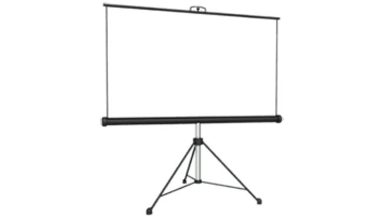 6′ x 6′ Da-Lite 4:3 Front Projection Tripod Video Screen | Rental