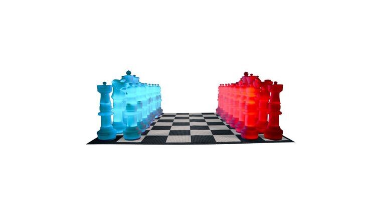 37″ Plastic LED Illuminated Giant Chess Set | Rental
