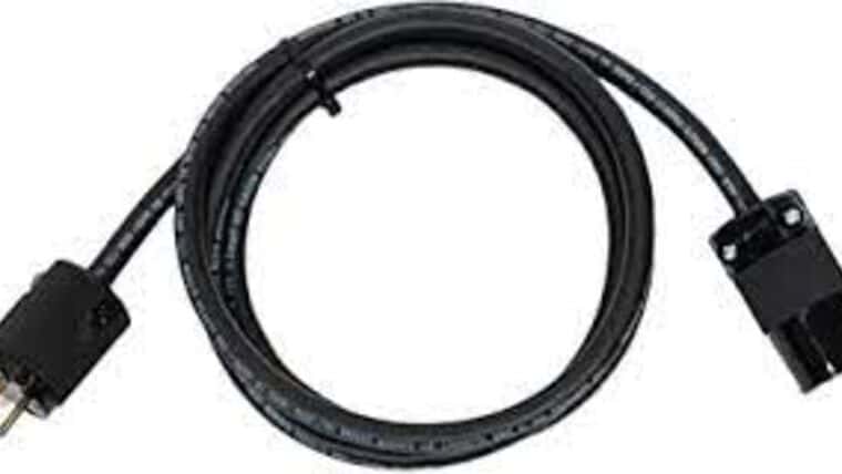 Power Cable | Black | 12/3 | 25′ | Rental Power Cable | Black | 12/3 | 25′ | Rental