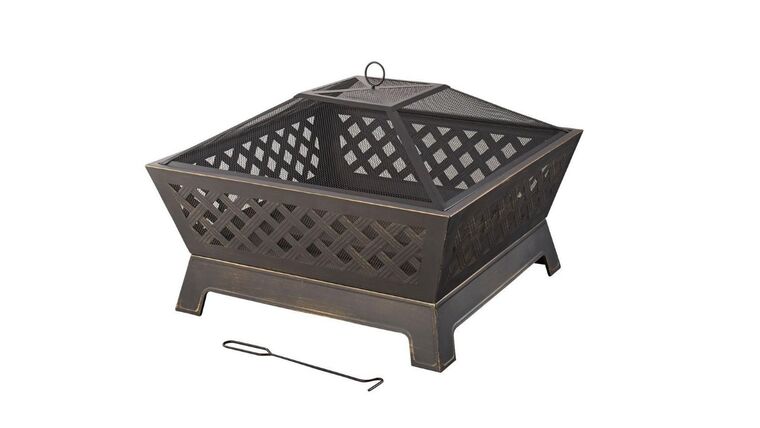 Tipton 34 in. Steel Deep Bowl Fire Pit in Oil Rubbed Bronze | Rental
