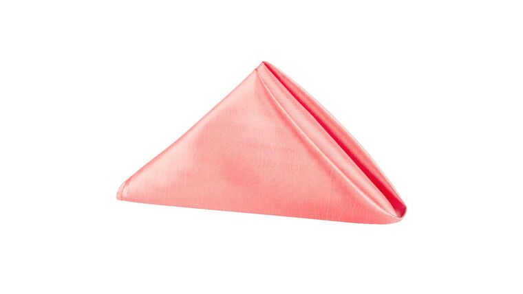 Taffeta Napkin 20″x20″ – Coral | Rental Taffeta Napkin 20″x20″ – Coral | Rental