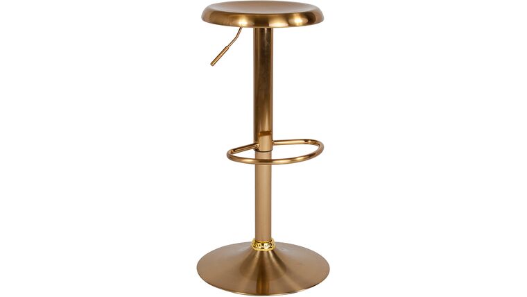 Madrid Series Adjustable Height Retro Barstool in Gold Finish | Rental Madrid Series Adjustable Height Retro Barstool in Gold Finish | Rental