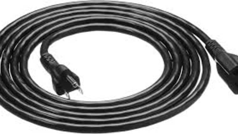 Power Cable | Black | 14/3 | 9′ | Rental