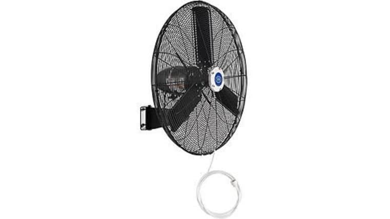 Misting Package – Low Pressure 24″ Commercial Hanging Oscillating Fan w/15″ Stainless Steel 8 Nozzle Misting Ring Kit | Rental Misting Package – Low Pressure 24″ Commercial Hanging Oscillating Fan w/15″ Stainless Steel 8 Nozzle Misting Ring Kit | Rental