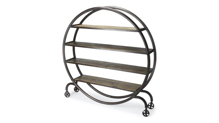 Butler Orion Metal & Wood Bookcase | Rental Butler Orion Metal & Wood Bookcase | Rental
