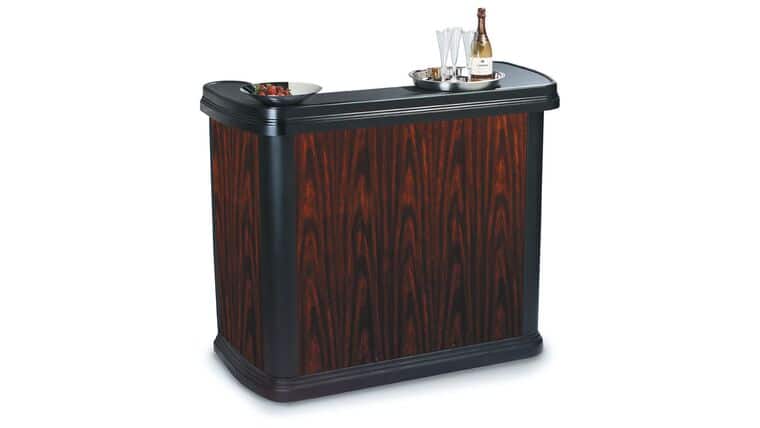 4′ ABS Plastic Deluxe Portable Bar – Cherry | Rental