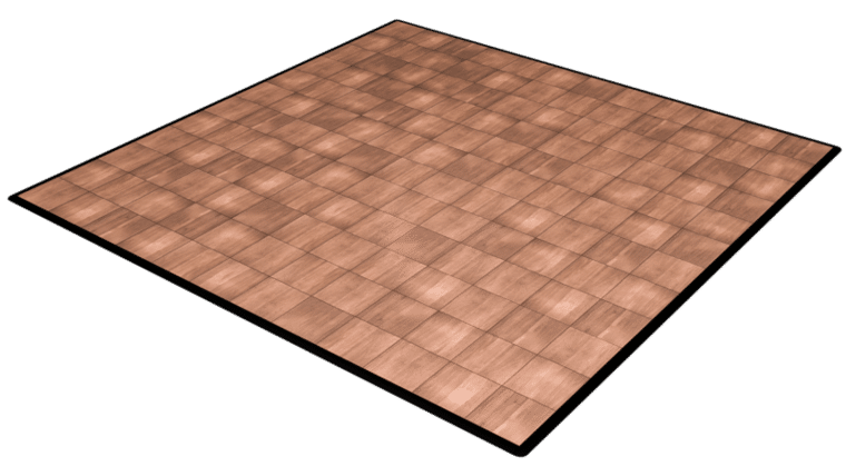15′ x 15′ Dark Maple Dance Floor | Rental