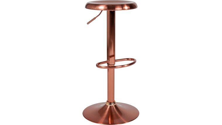 Madrid Series Adjustable Height Retro Barstool in Rose Gold Finish | Rental Madrid Series Adjustable Height Retro Barstool in Rose Gold Finish | Rental