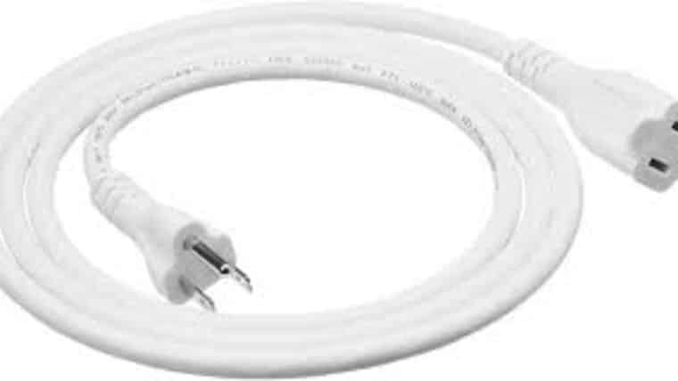 Power Cable | White | 14/3 | 25′ | Rental