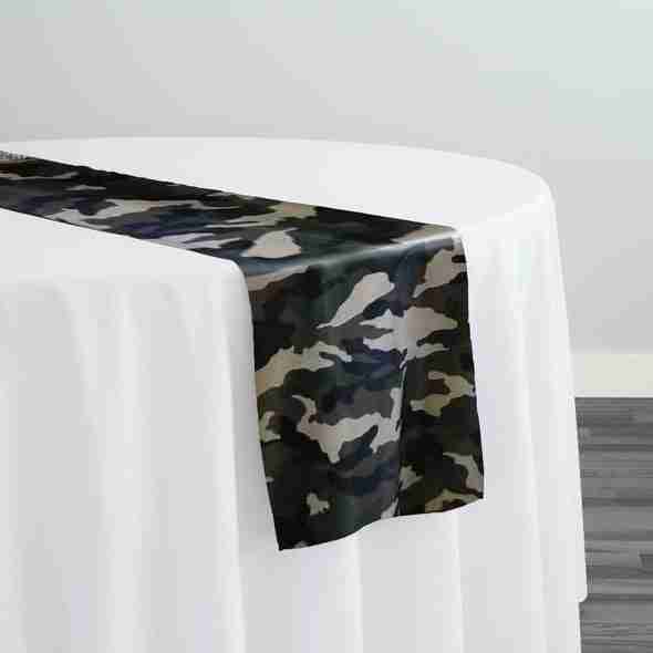 Camo Print Table Runner | Rental Camo Print Table Runner | Rental